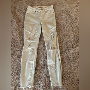 madewell 9” high rise skinny crop size 25